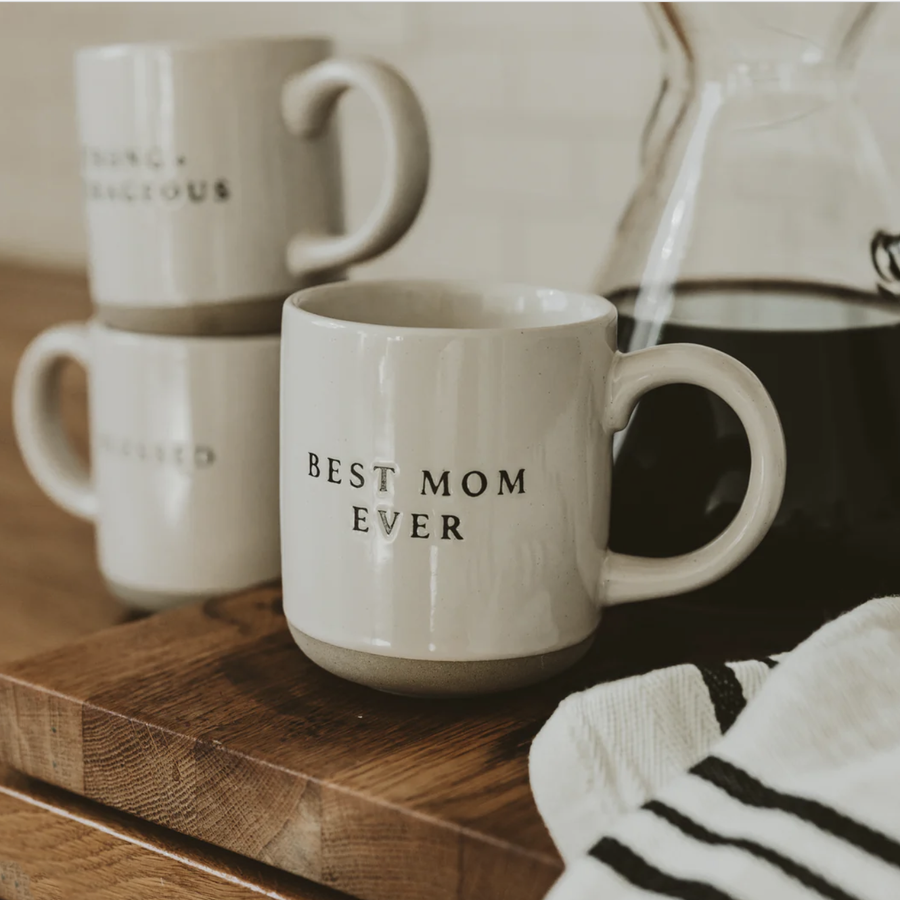'Best Mom Ever' Stoneware Coffee Mug - Nous Wanderlust Stories