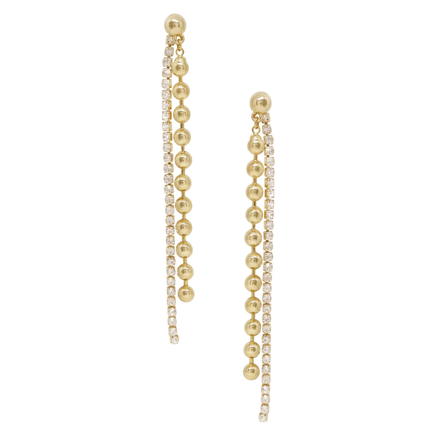 Crystal 18K Gold Plated Dangle Earrings - Nous Wanderlust Stories