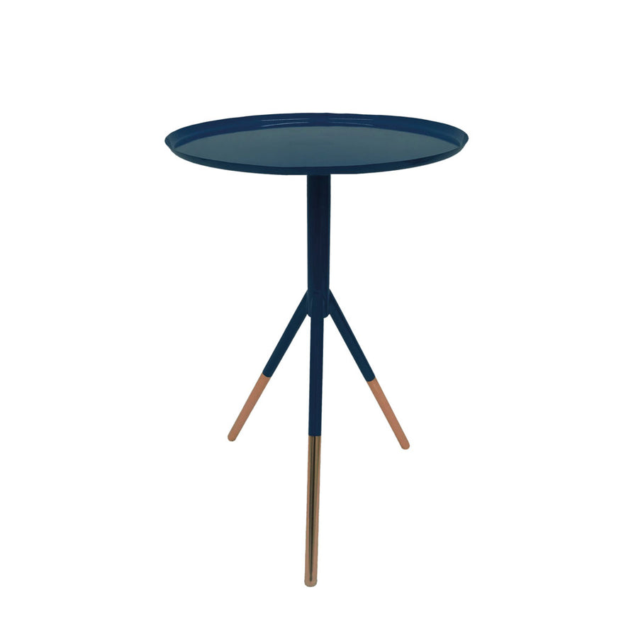 Tripod Table w/ Brass Feet - Navy - Nous Wanderlust Stories