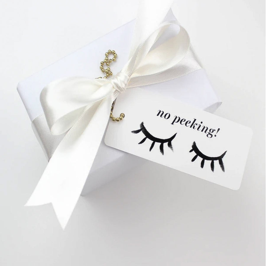 'No Peeking' Gift Tag - Nous Wanderlust Stories