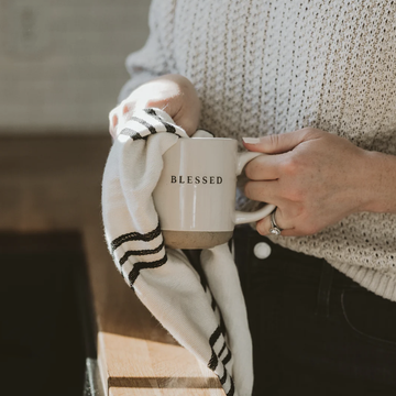 'Blessed' Stoneware Coffee Mug - Nous Wanderlust Stories