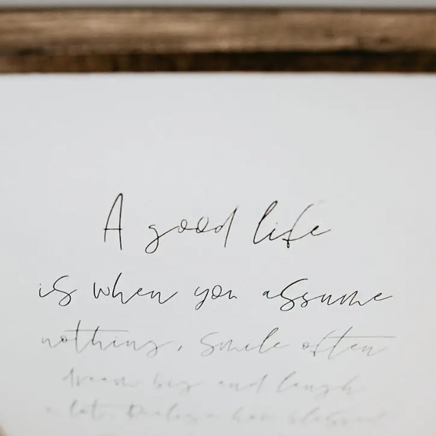 A Good Life I Wooden Sign - Nous Wanderlust Stories