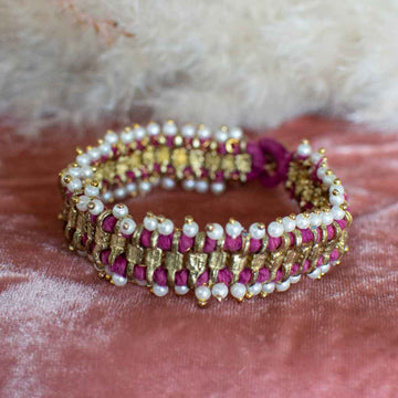 Dewdrop Bracelet - Magenta - Nous Wanderlust Stories