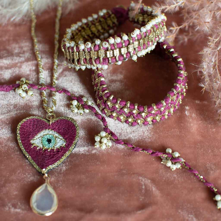 Dewdrop Bracelet - Magenta - Nous Wanderlust Stories